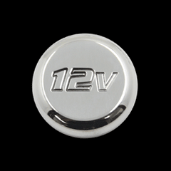 Billet Power Point Plug 12V Engraved (fits 79-09 Mustang) UPR