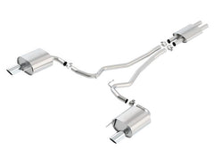 Borla ATAK Cat Back 15 Ford Mustang 3.7L V6 MT/AT 2.25in Pipe 4in Single Round Rolled Tips - additional view