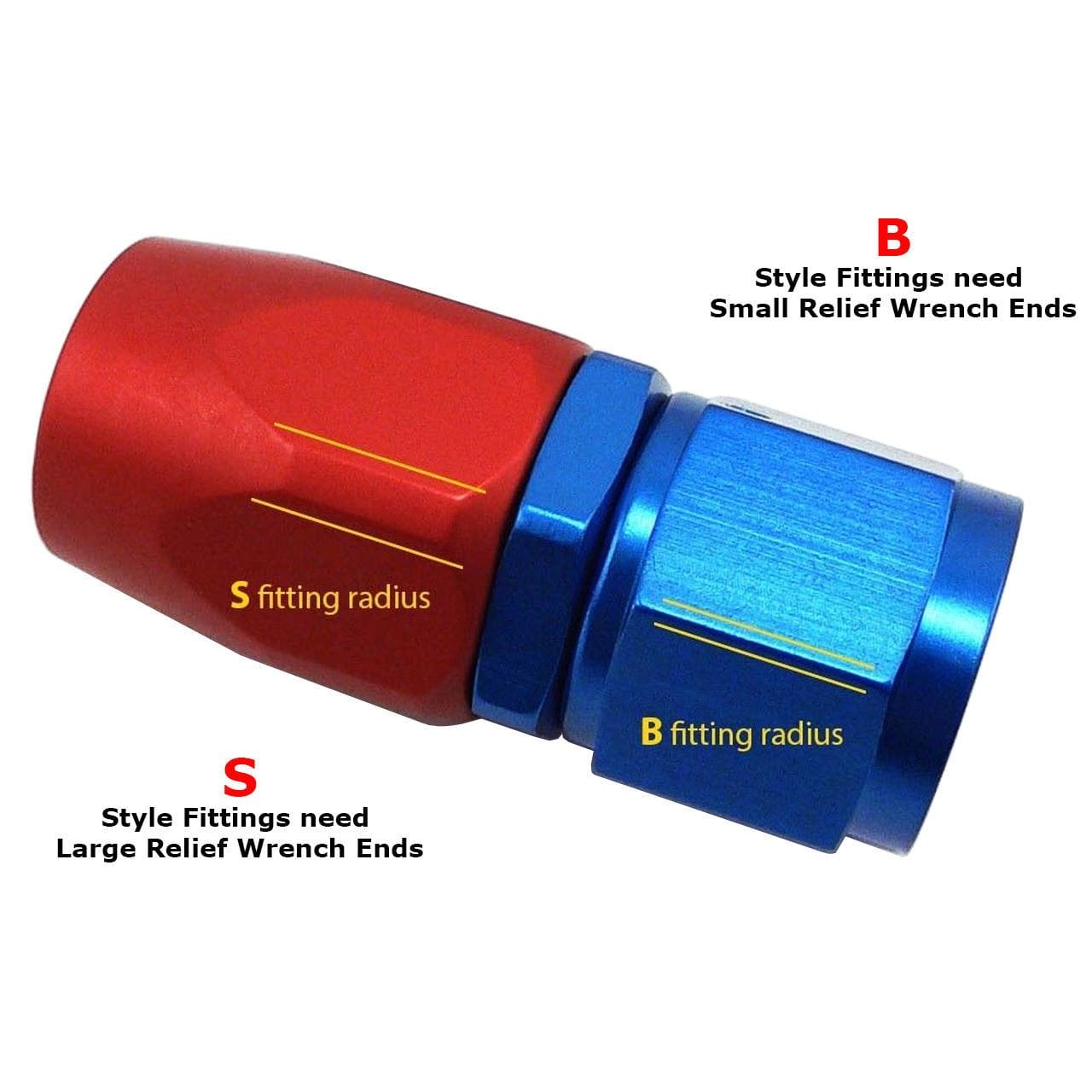 UPR 7075 Aluminum 7pc AN Wrench Set - ( Comparable to Steel in Strength )