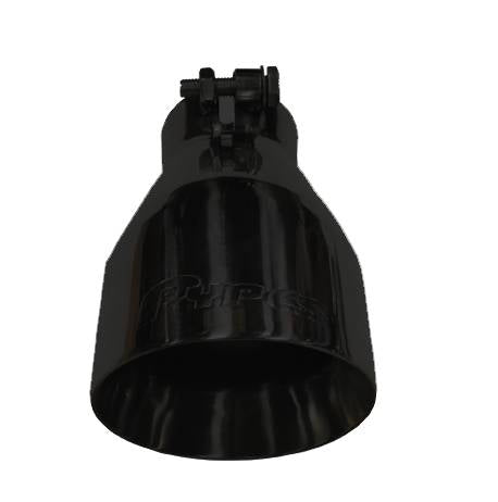 Exhaust Tail Pipe Tip 10-13 Carmaro V6 2.5 in In/4.5 in Out Black Double Wall Tip Bolt On Hardware Not Incl Black Finish 304 Stainless Steel Pypes Exhaust