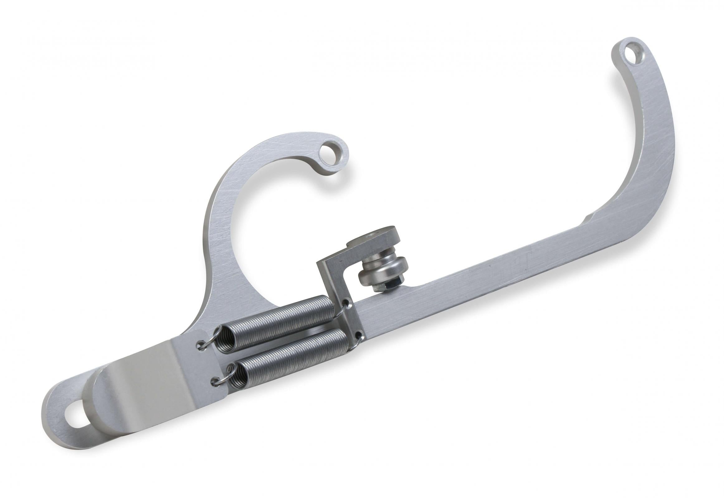 Billet Aluminum Throttle Return Spring Bracket Billet Aluminum Throttle Return with No Throttle Cable or Kick Down Mounts Clear Holley