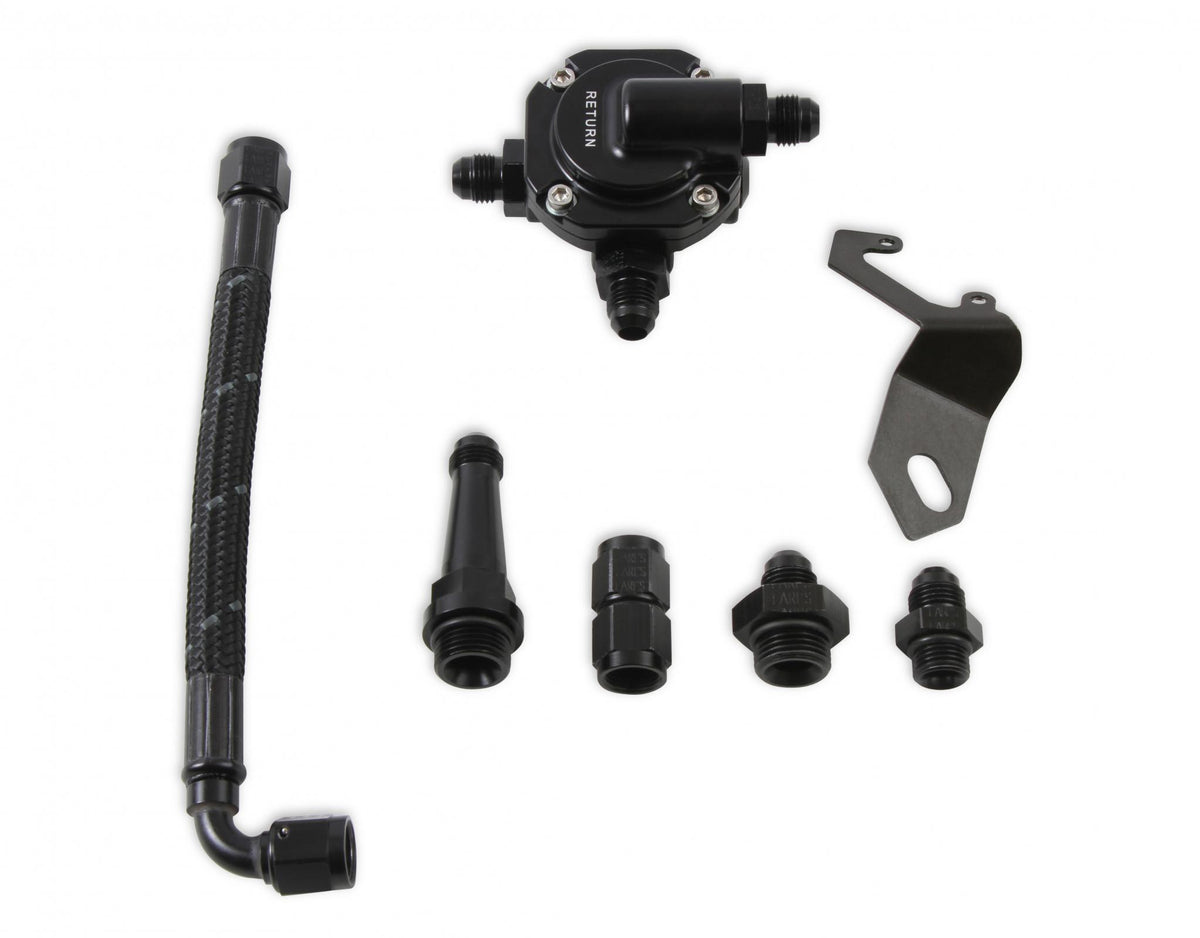 Stealth 4150 Braided Fuel Crossover Kit Includes Billet Fuel Pressure Regulator And All Mounting Hardware Sniper EFI