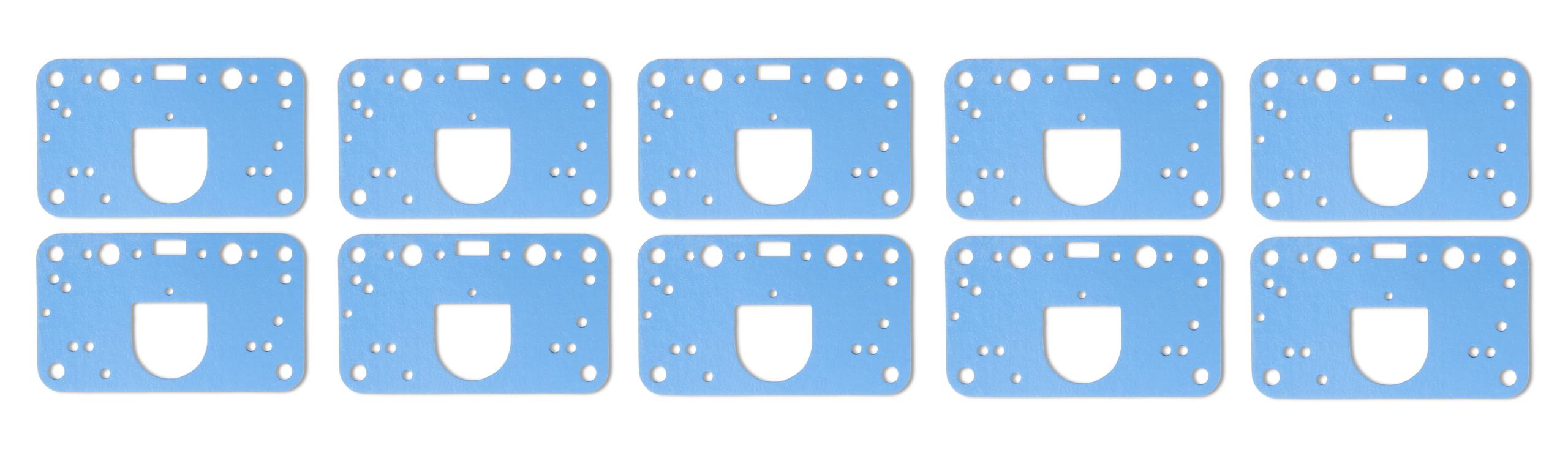 Metering Block Gasket 10PK for Models 2300, Model 4150 Model 4160 and Model 4500 Without Intermediate Circuit Holley