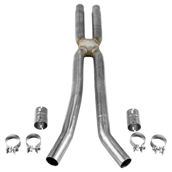 Flowmaster Resonator Delete Scavenger X-Pipe 18-23 Mustang GT
