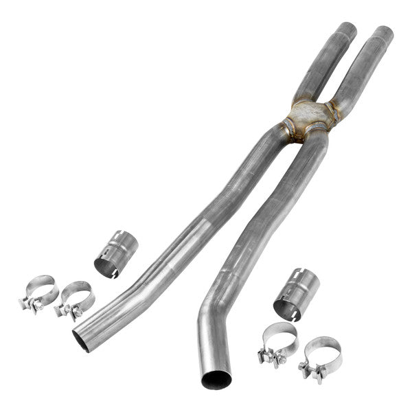 Flowmaster Resonator Delete Scavenger X-Pipe 18-23 Mustang GT