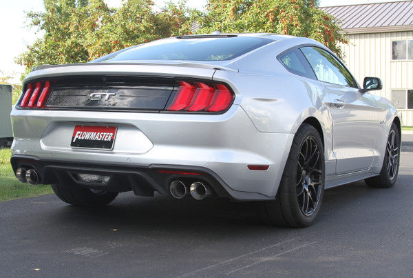 Flowmaster Outlaw Polished Tip Axleback With Valves 18-23 Mustang GT