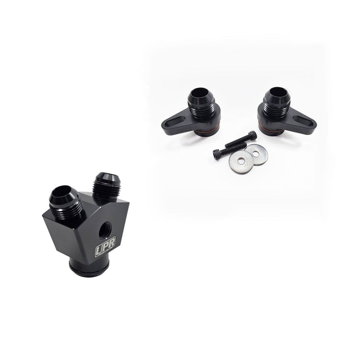 UPR Front Cylinder Head Coolant Fittings & Y Block (fits 96-12 4.6 5.4 DOHC Modular Engines)