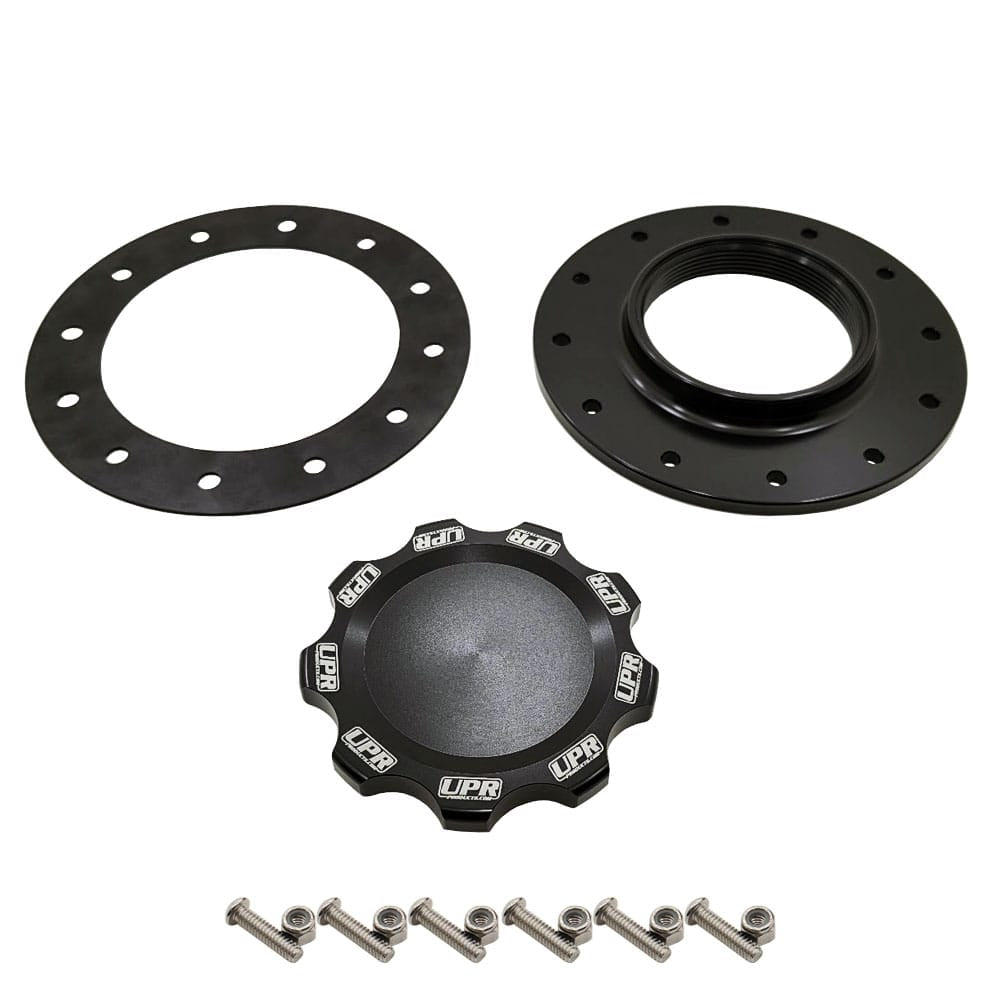 Billet Fuel Filler Cap & 12 Bolt Flange Bung UPR Black