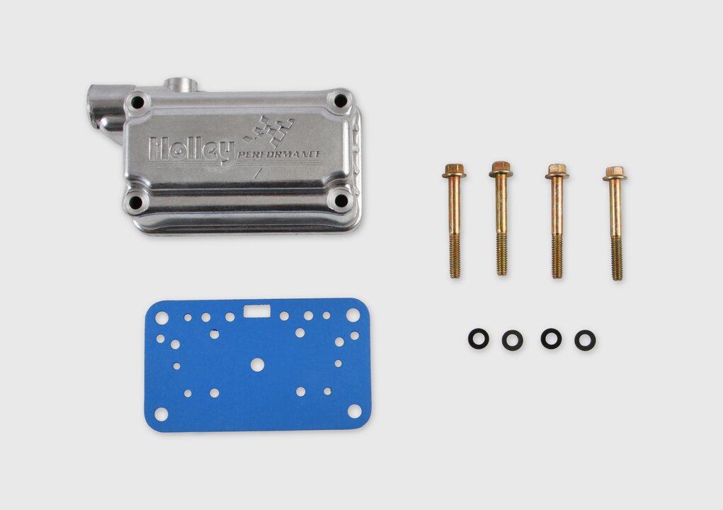 Replacement Fuel Bowl Kit (aluminum) Aluminum Secondary Fuel Bowl Kit, Side-Hung-Float Style for Model 4160 Carburetors Shiny Finish Holley