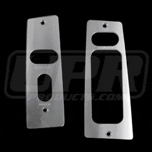Billet Window Switch Plates (fits 87-93 Ford Mustang) UPR