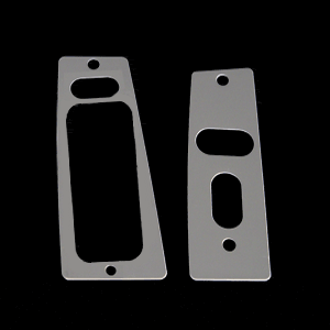 Stainless Steel Window Switch Plates (fits 87-93 Ford Mustang) UPR