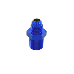 3/8 NPT Straight 6AN Male Adapter Fitting Blue