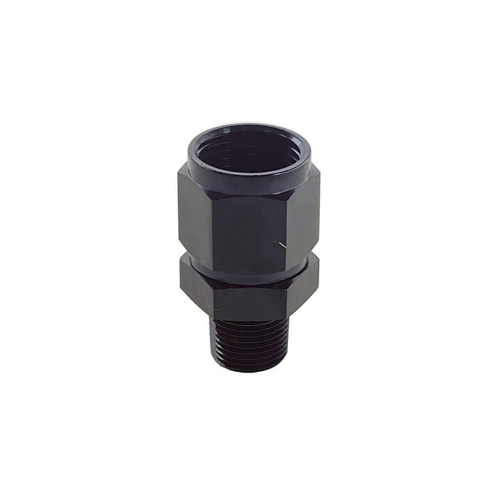 3/8 NPT Straight 10AN Female Adapter Fitting Black