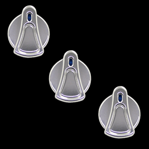 Billet Depot AC Knobs UPR (fits 89-04 Ford Mustang)