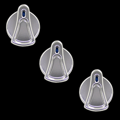 Billet Depot AC Knobs UPR (fits 89-04 Ford Mustang)