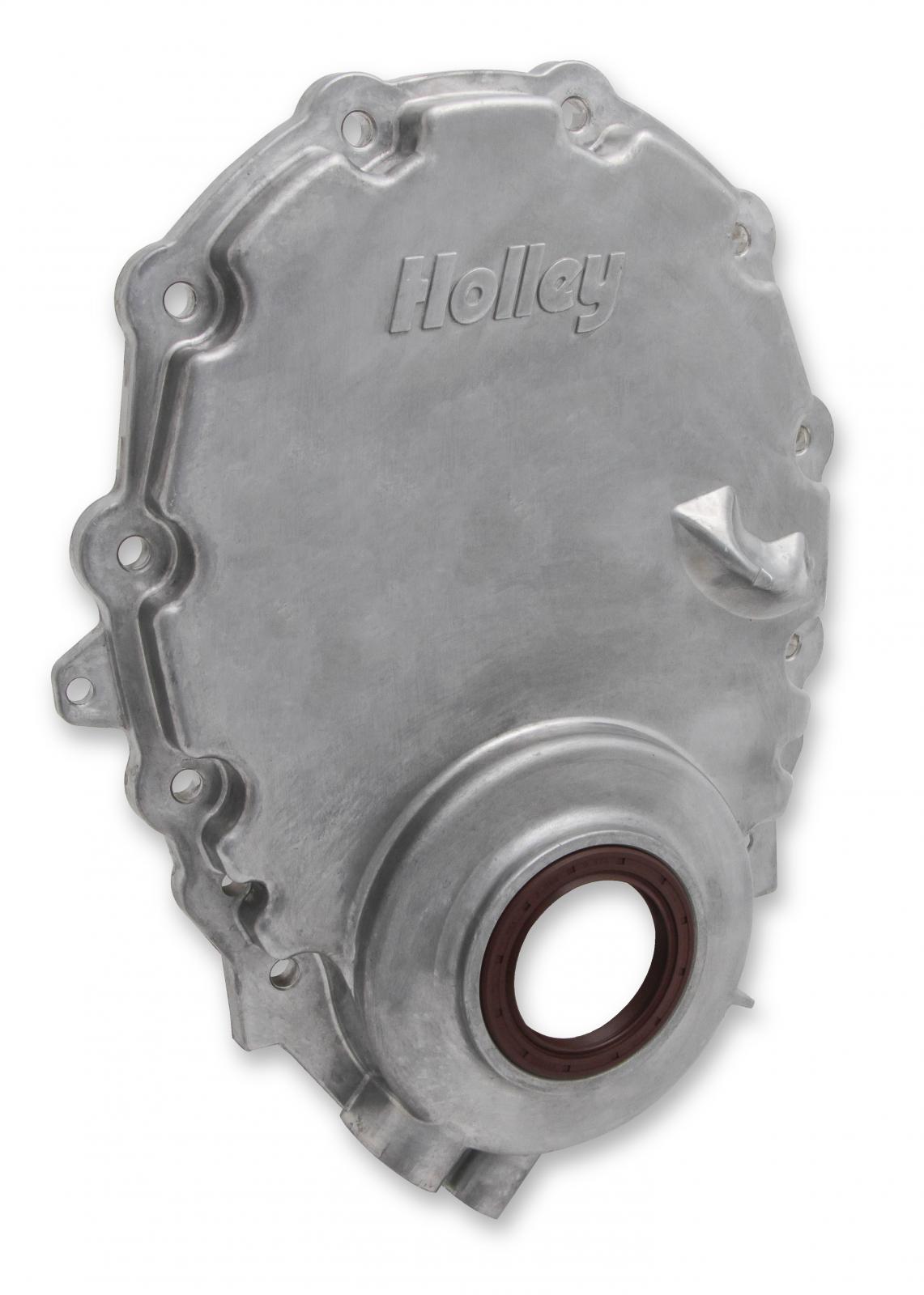 Cast Aluminum Timing Chain Cover Vortec/small Block Chevy Cast Aluminum Timing Chain Cover Natural Finish Holley
