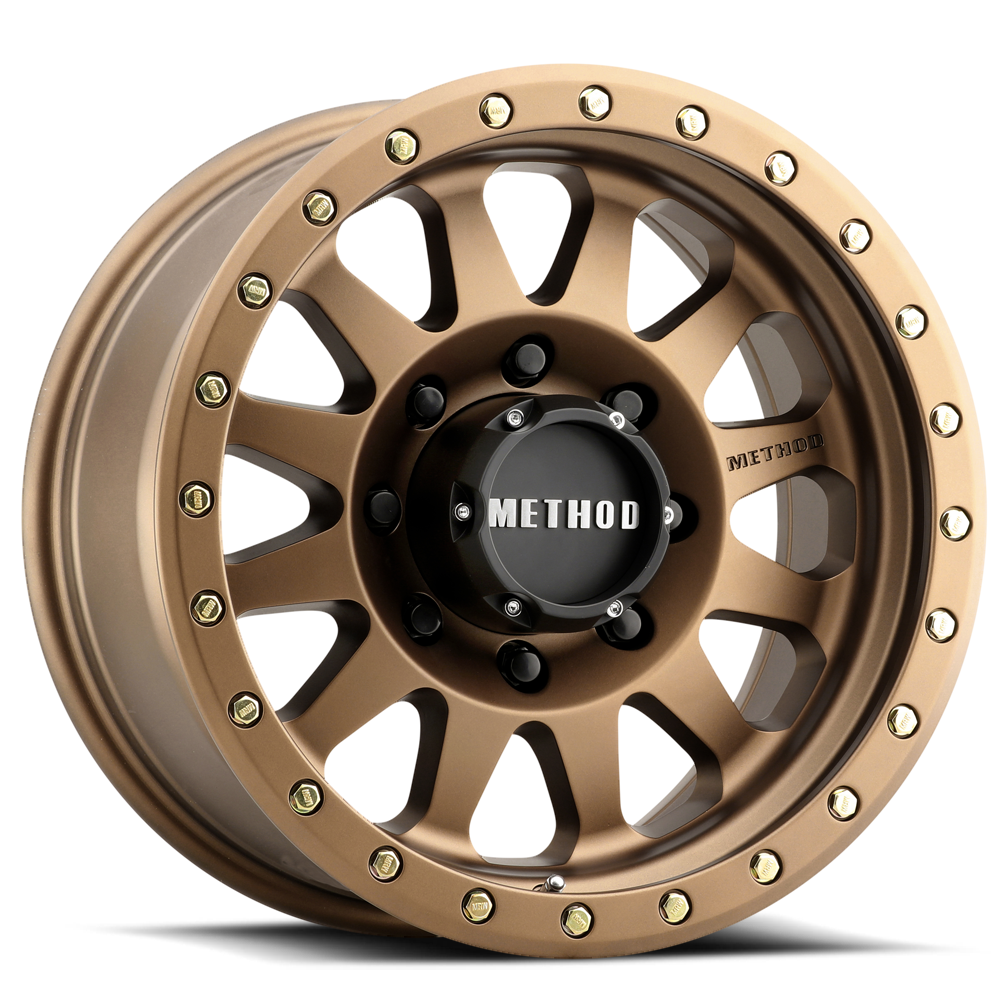 Aluminum Wheels 17x8.5 Double Standard MR304 Bolt Pattern 8 On 165.1 Offset 0 Lip Size 2.6 Method Bronze BRZ Method