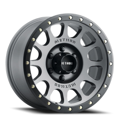 Aluminum Wheels 17x8.5 NV MR305 Bolt Pattern 5 On 139.7 Offset 0 Lip Size 1.3 Titanium TT Matte Black Lip Method