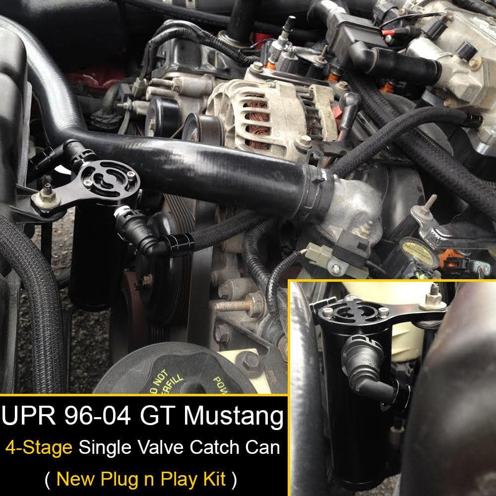 Plug N Play™ SC Oil Catch Can Separator (fits 96-04 Mustang GT) UPR