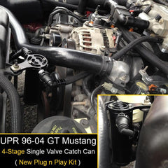 Plug N Play™ SC Oil Catch Can Separator (fits 96-04 Mustang GT) UPR