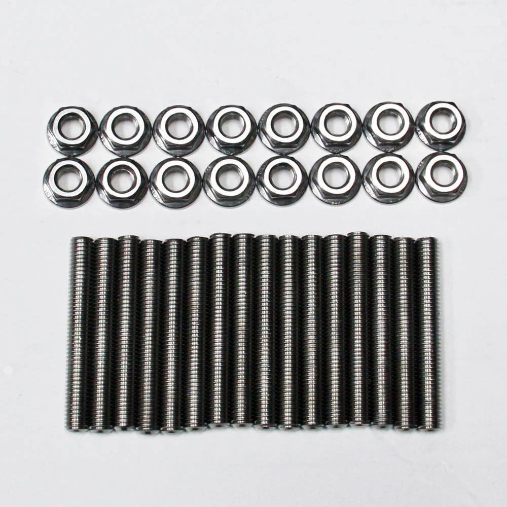 SOHC DOHC Stainless Steel Exhaust Stud Kit 32pc (fits 96-10 Ford Mustang) UPR