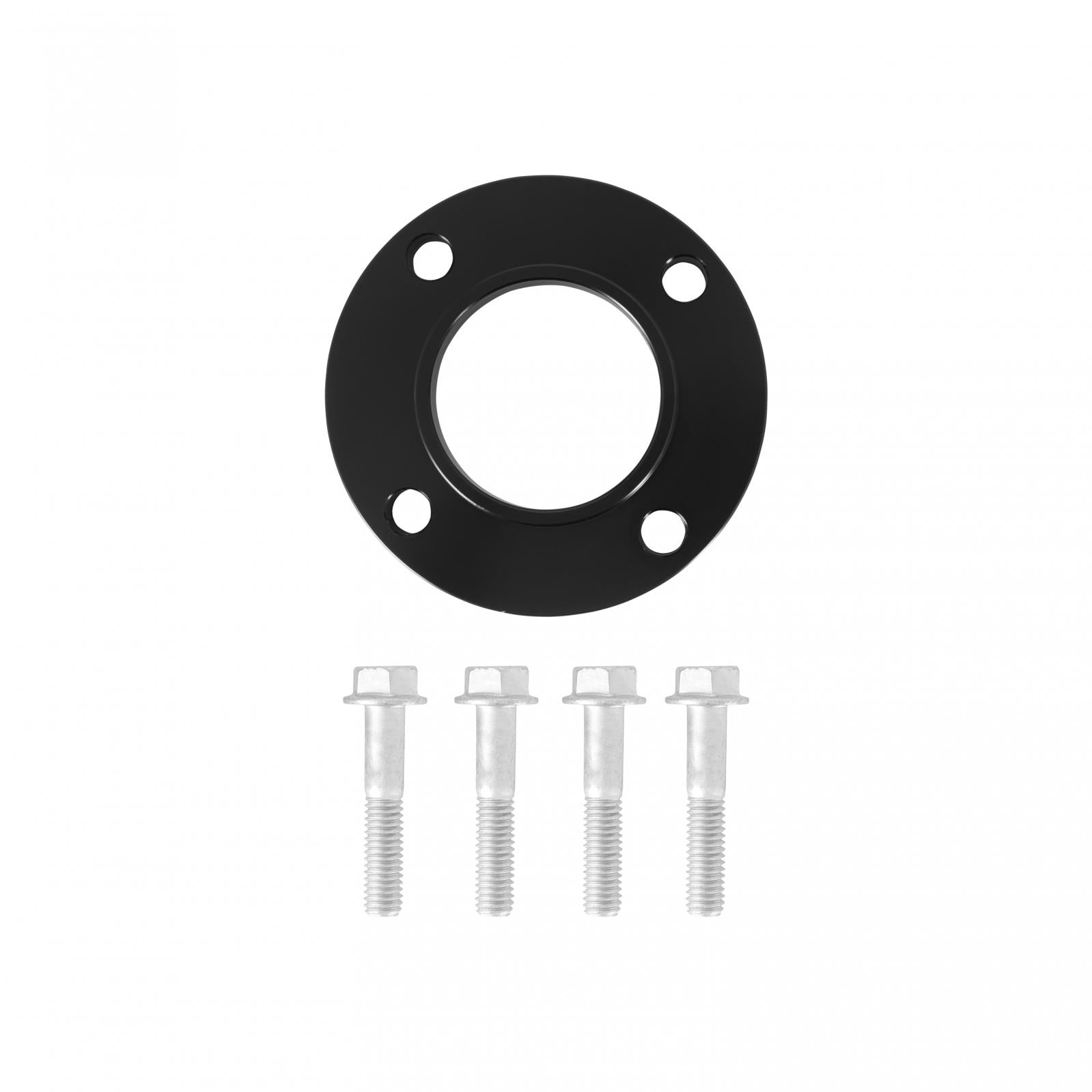 Spacer Kit, Small Block Ford Accessory Drive Crank Pulley 3.375 Damper Proper Length Crank Pulley Fasteners Included Spacer in Black Finish Holley