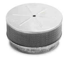 Aluminum Marine Flame Arrestor 350-600 CFM 5-3/4(A) X 2(B) X 3/4(C) X 5(D), No Vents, No Flame Tube, 350-600 Recommended CFM Holley