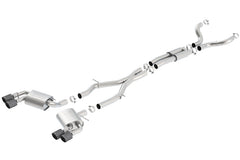Borla 16-17 Chevy Camaro 6.2L 4in Dual CF Tips w/Black Core Dual Split Exit ATAK Catback Exhaust - additional view 2