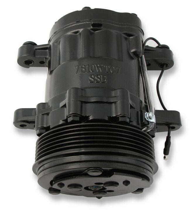 SD7 A/C Compressor Black Holley