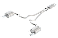 Borla ATAK Cat Back 15 Ford Mustang 3.7L V6 MT/AT 2.25in Pipe 4in Single Round Rolled Tips - additional view 2
