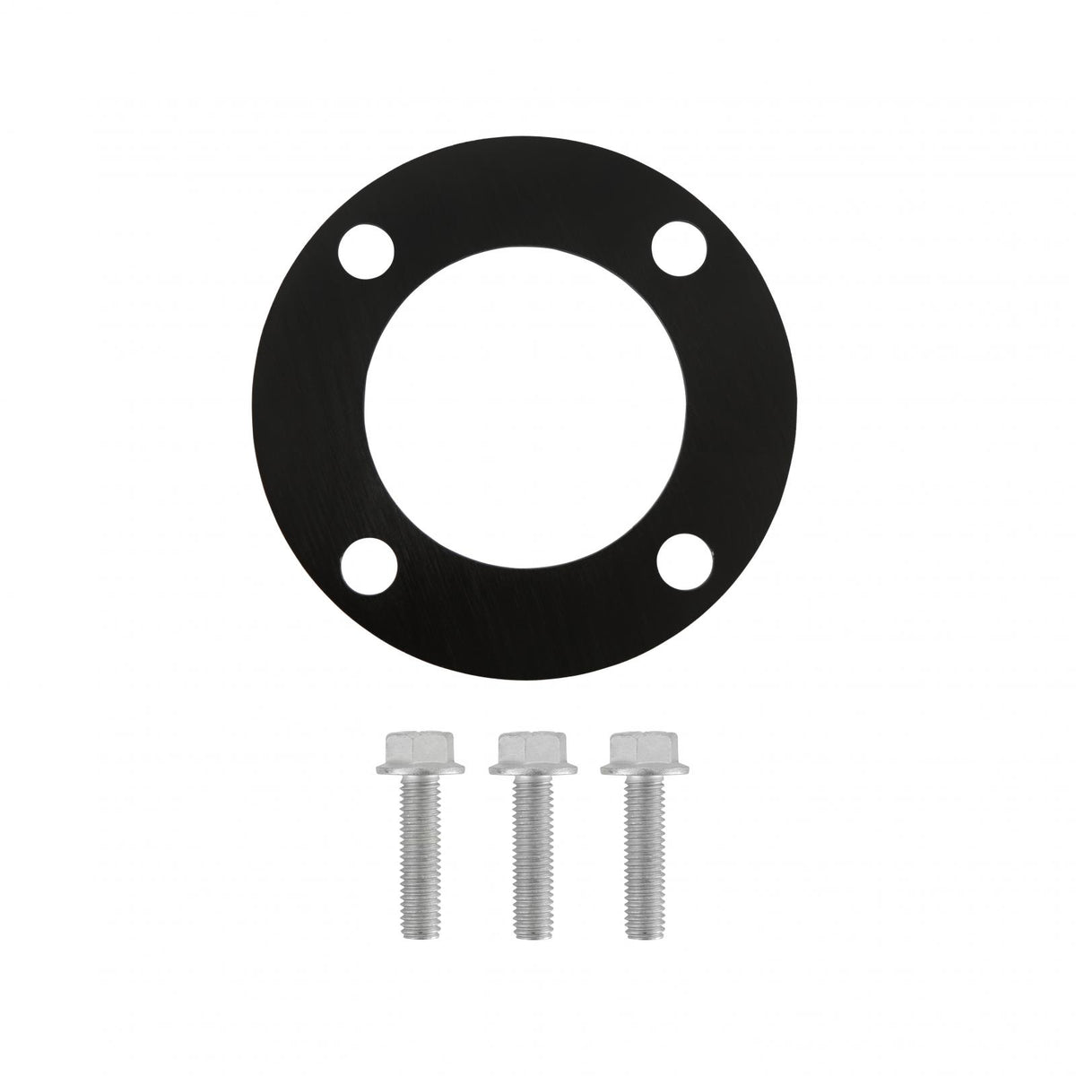 Spacer Kit, Small Block Ford Accessory Drive Crank Pulley 3.875 Damper Proper Length Crank Pulley Fasteners Included Spacer in Black Finish Holley
