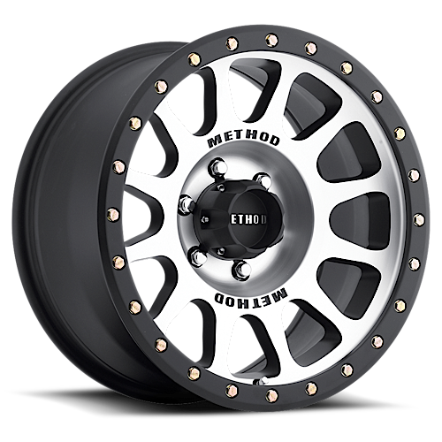 Aluminum Wheels 17x8.5 NV MR305 Bolt Pattern 6 On 135 Offset 0 Lip Size 1.3 Black BM Machined Face-Black Street Loc Method