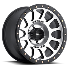 Aluminum Wheels 18x9 NV MR305 Bolt Pattern 6 On 135 Offset 18 Lip Size 1.38 Black BM Machined Face-Black Street Loc Method