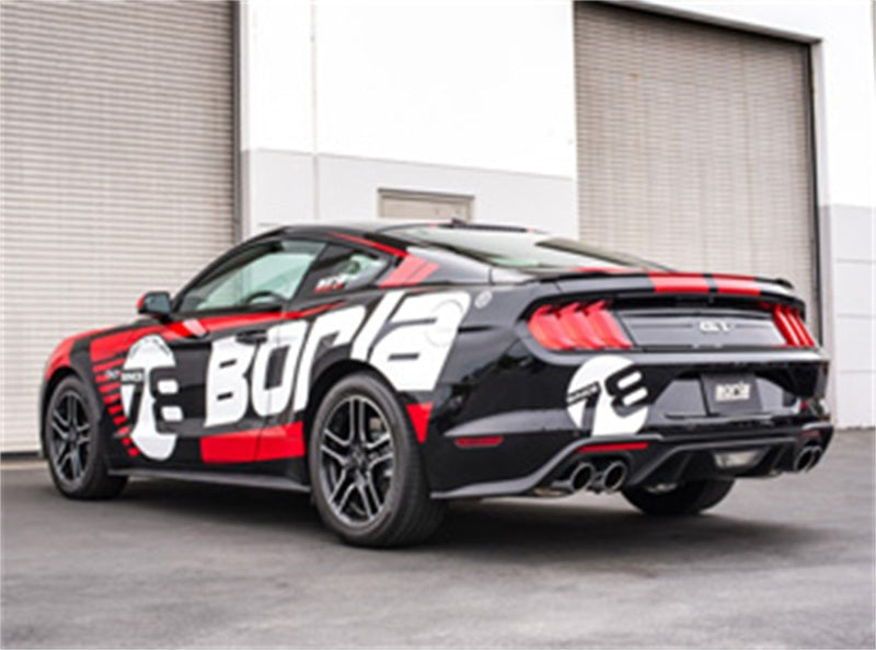 Borla 2018 Ford Mustang GT 5.0L AT/MT 2.5in S-Type Exhaust w/ Valves (Rear Section Only) - lifestyle view 2