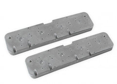 LS Valve Cover Adapter Plates Small Block Chevy to LS Natural Finish Holley