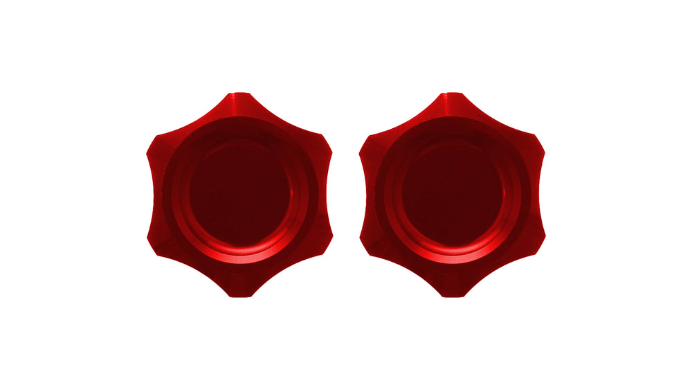 Billet AC Line Cap Kit Red
