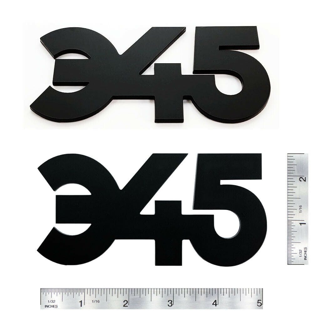 Custom 345 Emblem Pair (fits Charger Challenger) Badge