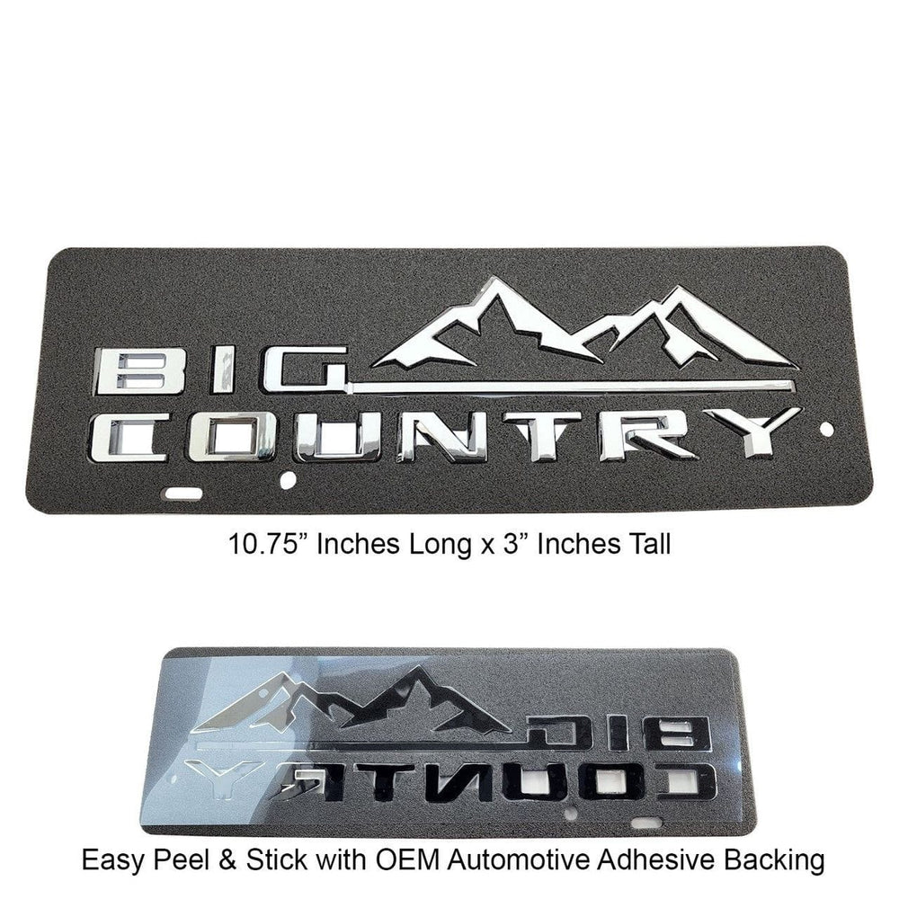 Big Country Emblem (fits Silverado Sierra Tahoe F150 Universal)