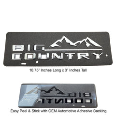 Big Country Emblem (fits Silverado Sierra Tahoe F150 Universal)