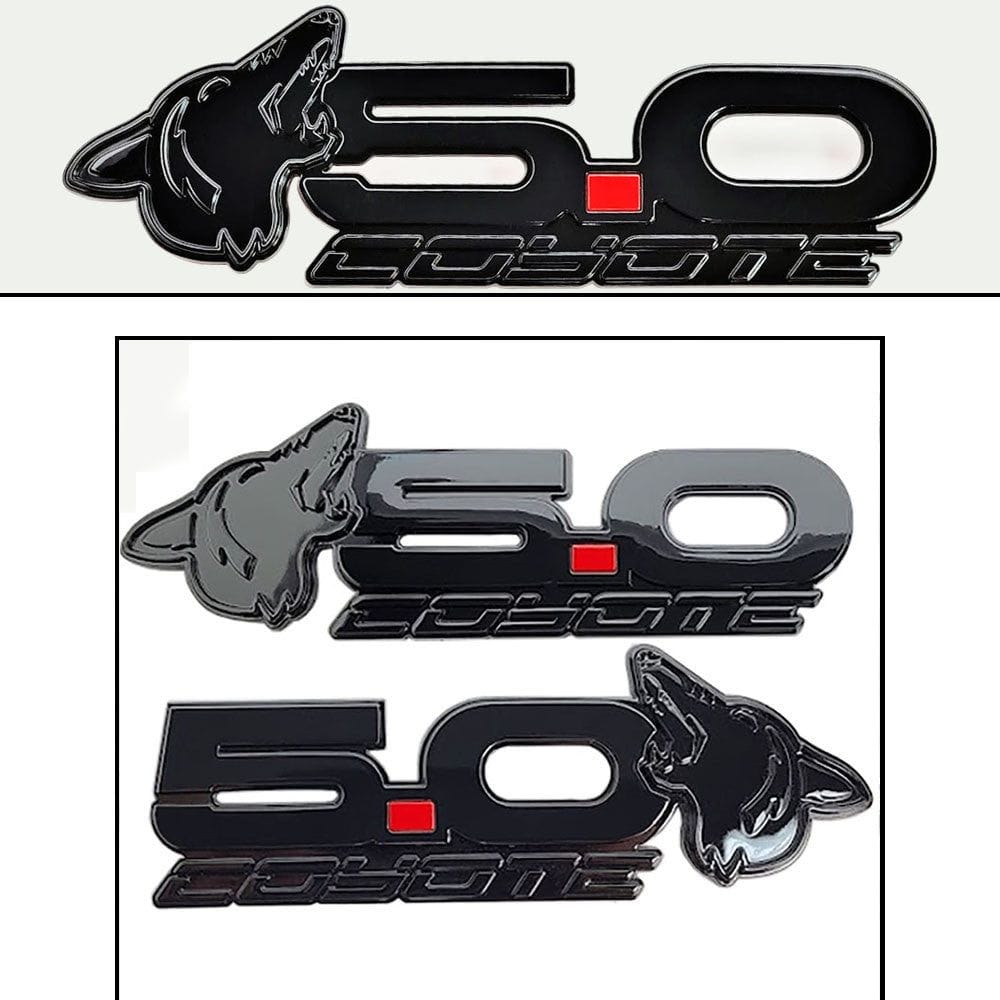Howling Coyote 5.0 Fender & Decklid Emblem Package (fits 15-23 Mustang) VA 2-296-717