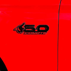 Howling Coyote 5.0 Fender Emblems (fits 15-24 Mustang) (7.75" x 2.75" x .250") VA 2-296-717