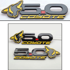 Howling Coyote 5.0 Fender & Decklid Emblem Package (fits 15-23 Mustang) VA 2-296-717