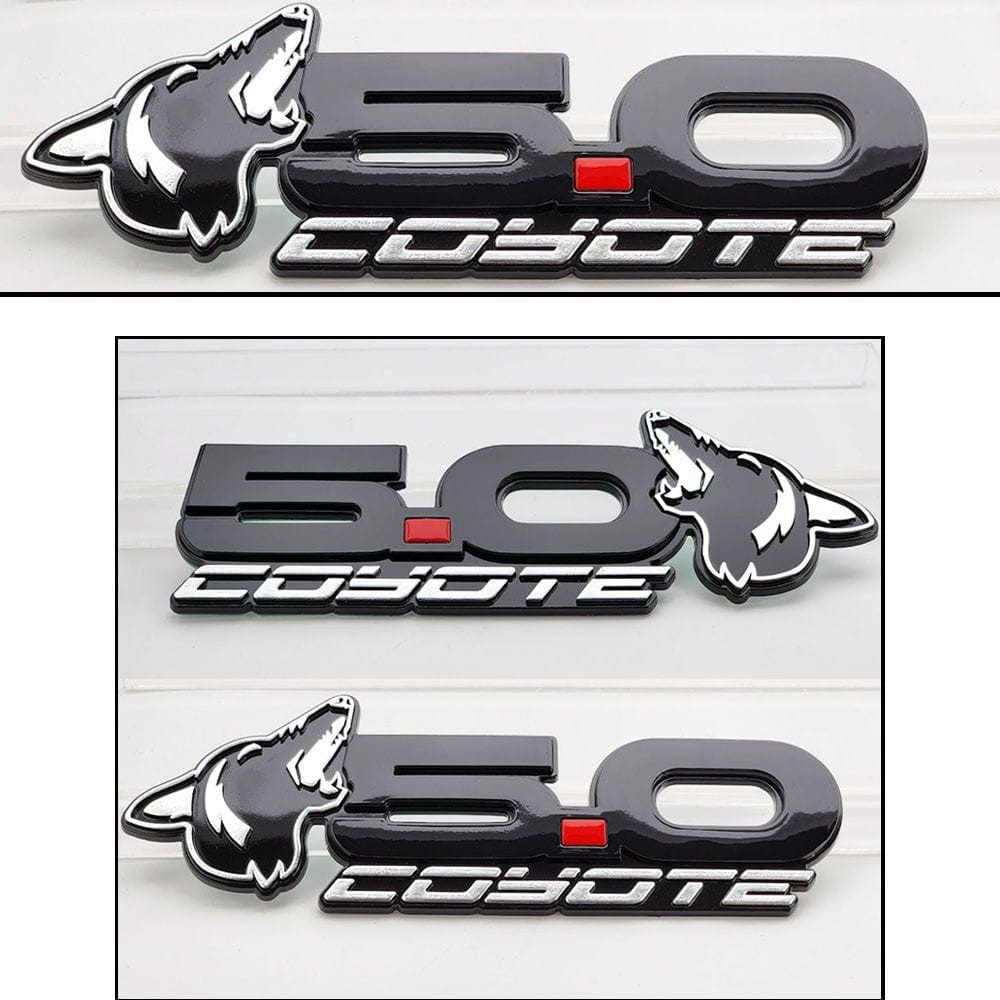 Howling Coyote 5.0 Fender & Decklid Emblem Package (fits 15-23 Mustang) VA 2-296-717