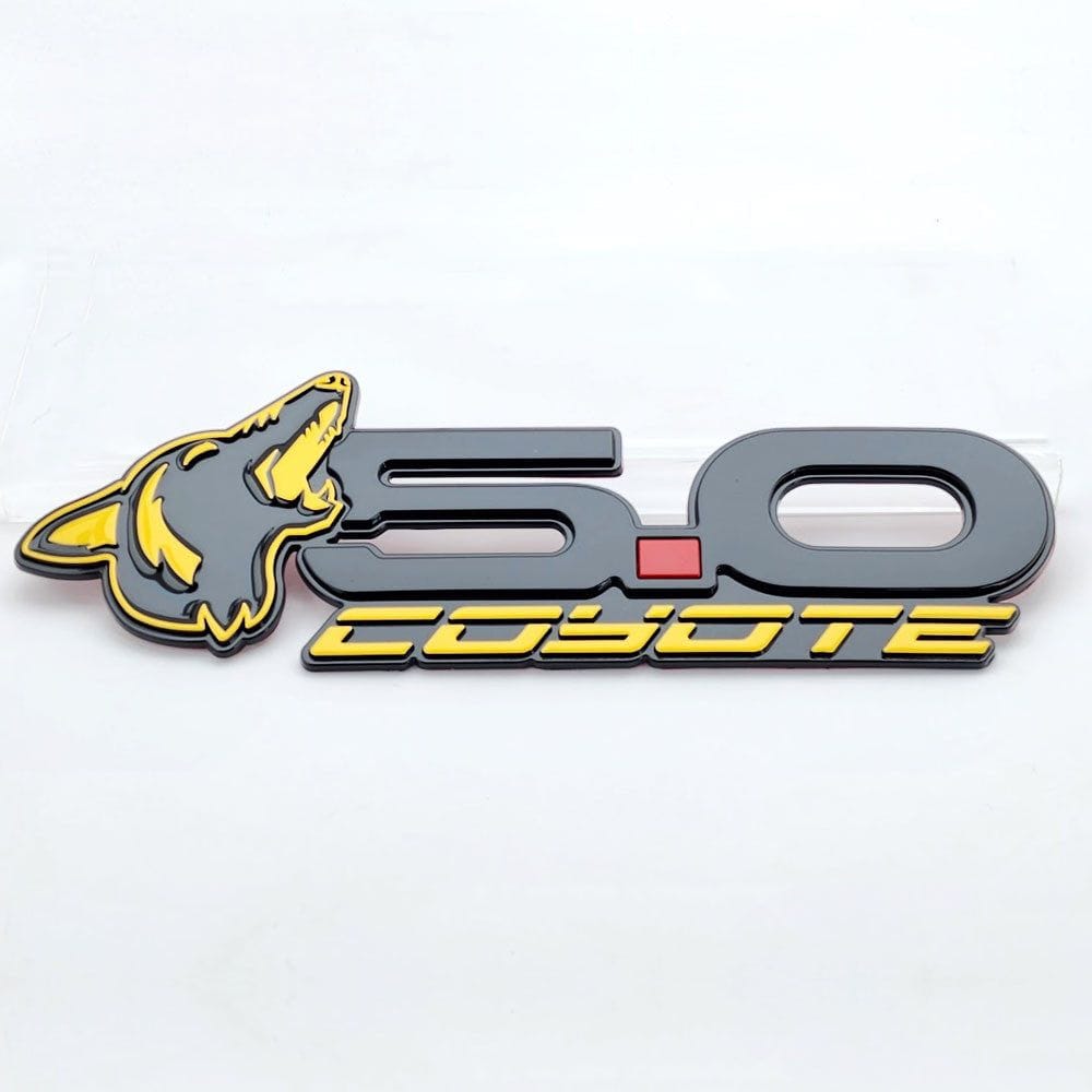 Howling Coyote Head Rear Deck Lid Emblem (fits 15-23 Mustangs & F150) VA 2-296-717