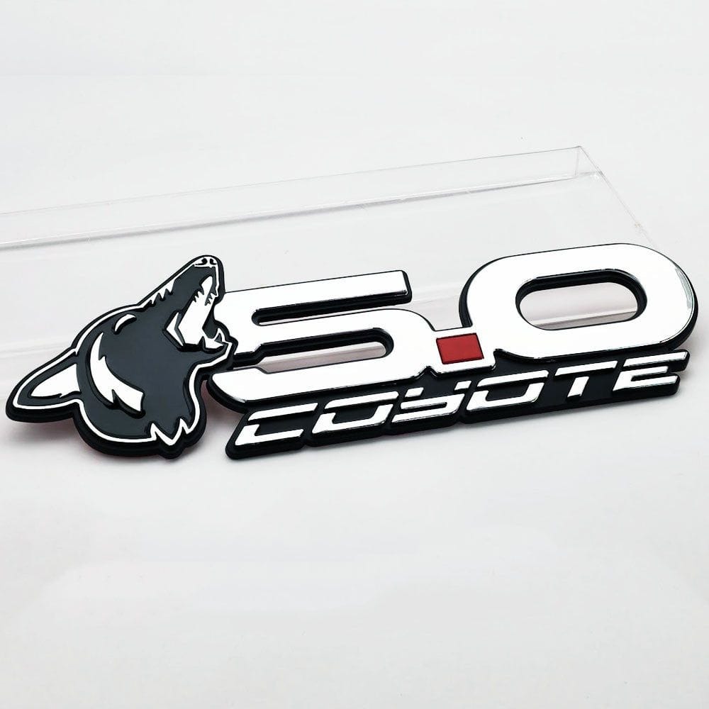 Howling Coyote Head Rear Deck Lid Emblem (fits 15-23 Mustangs & F150) VA 2-296-717