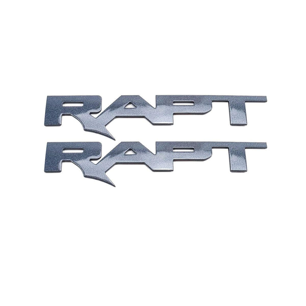 ABS Emblem Hood Inserts Letters Pair (fits 22-26 Ford Bronco Raptor) AMP