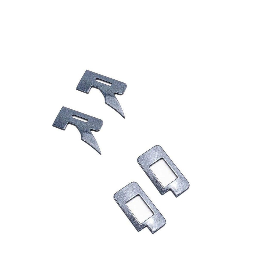 ABS Emblem Hood Inserts Letters Pair (fits 22-26 Ford Bronco Raptor) AMP
