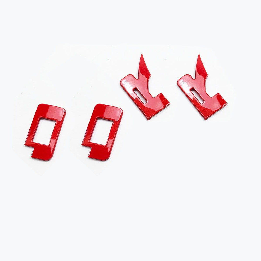 ABS Emblem Hood Inserts Letters Pair (fits 22-26 Ford Bronco Raptor) AMP