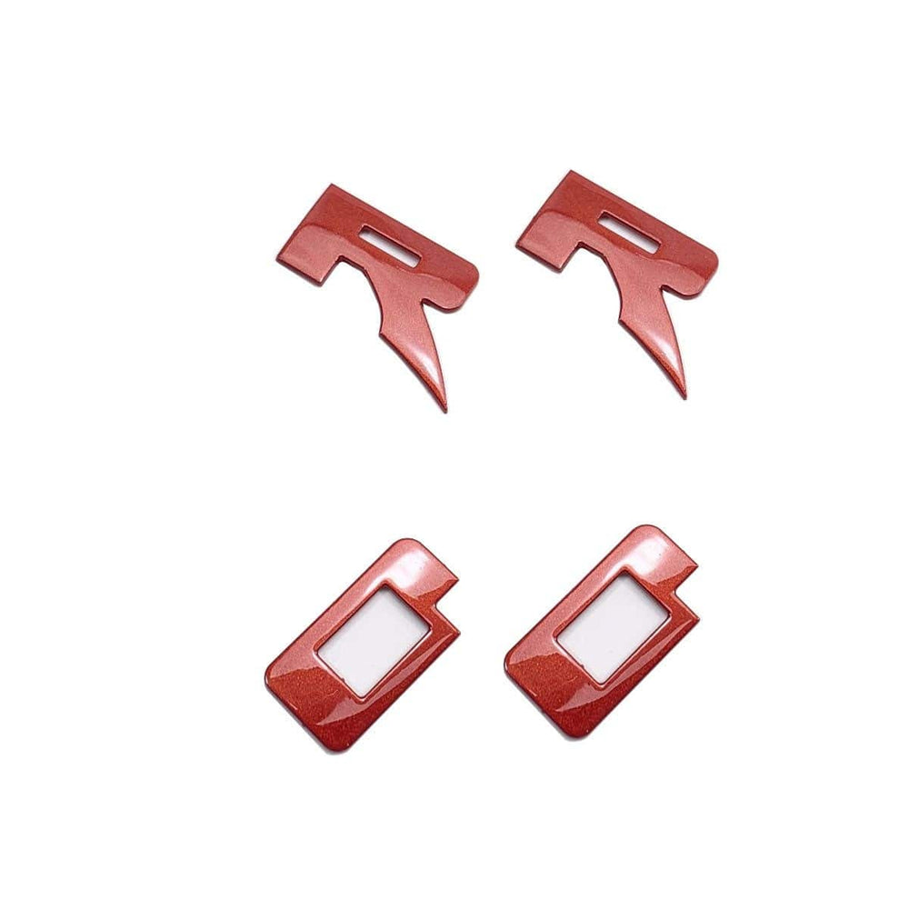 ABS Emblem Hood Inserts Letters Pair (fits 22-26 Ford Bronco Raptor) AMP