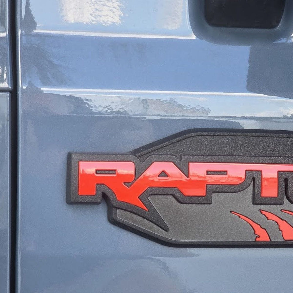 ABS Emblem Tailgate Inserts Letters with Claws (fits 22-26 Ford Bronco Raptor) AMP